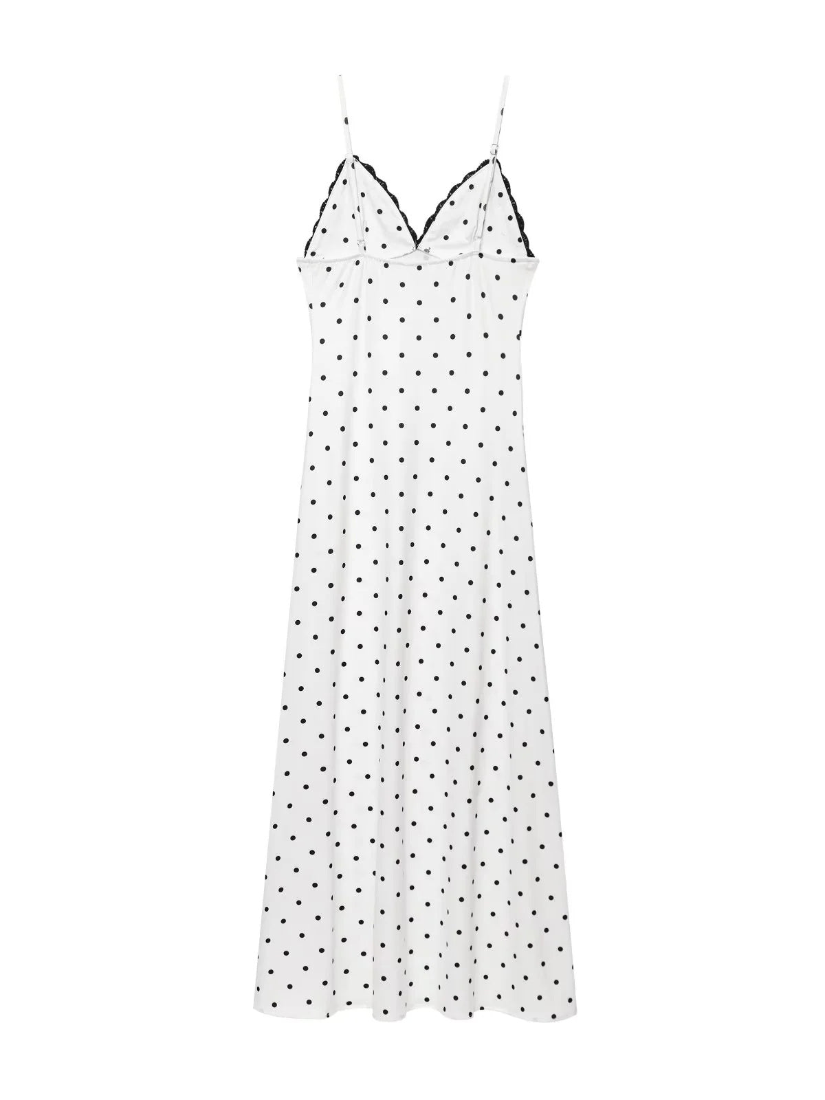 Hit Color Wave Point Long Dress - SISPELL