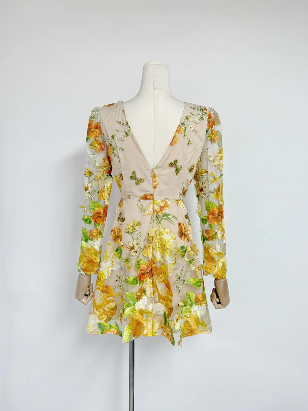 Temperament Elegant Print Short Dress