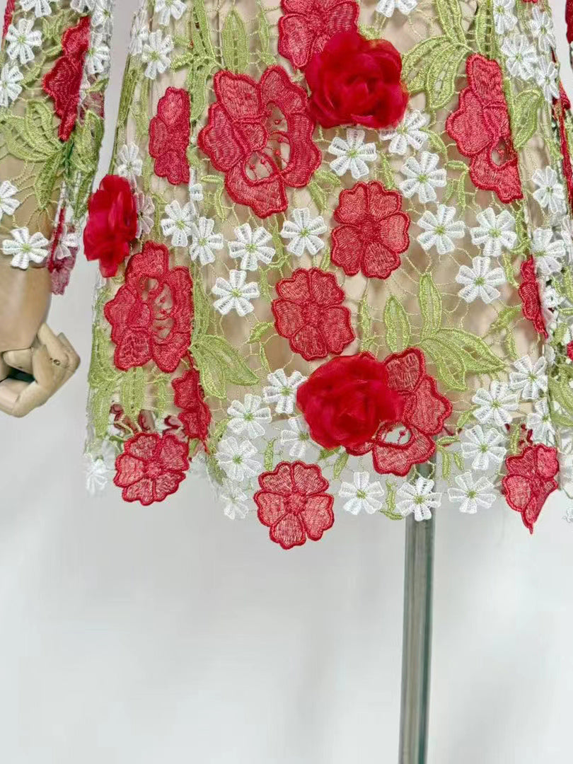 Off Shoulder Patchwork Mini Dress