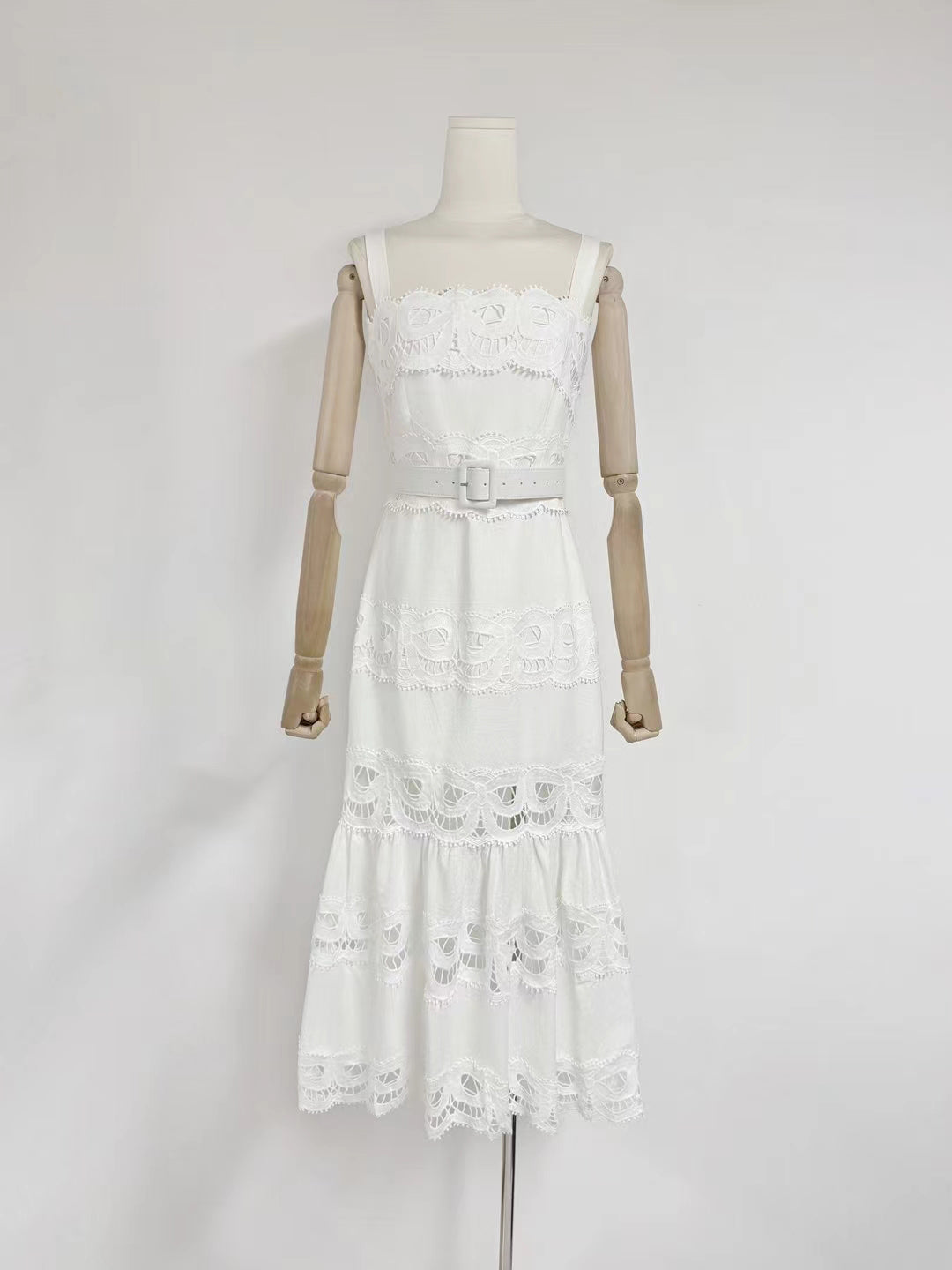 Hollow Out Sleeveless Long Dress