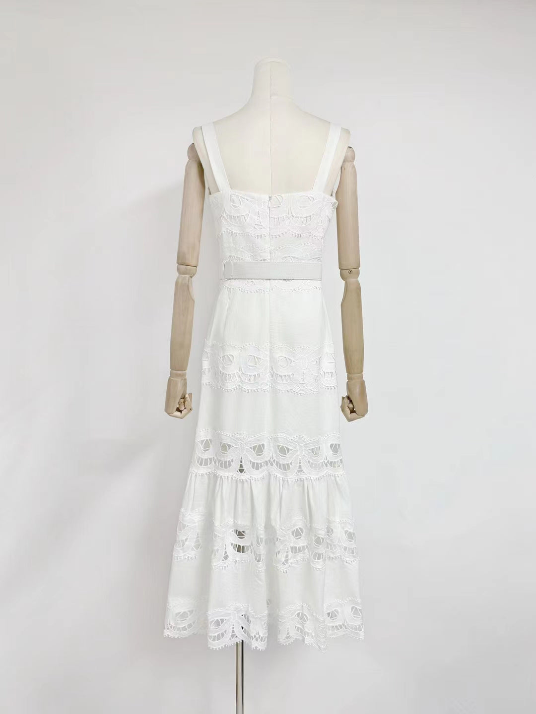 Hollow Out Sleeveless Long Dress