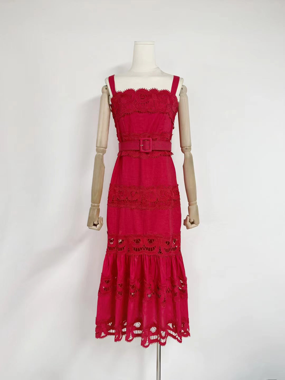 Hollow Out Sleeveless Long Dress