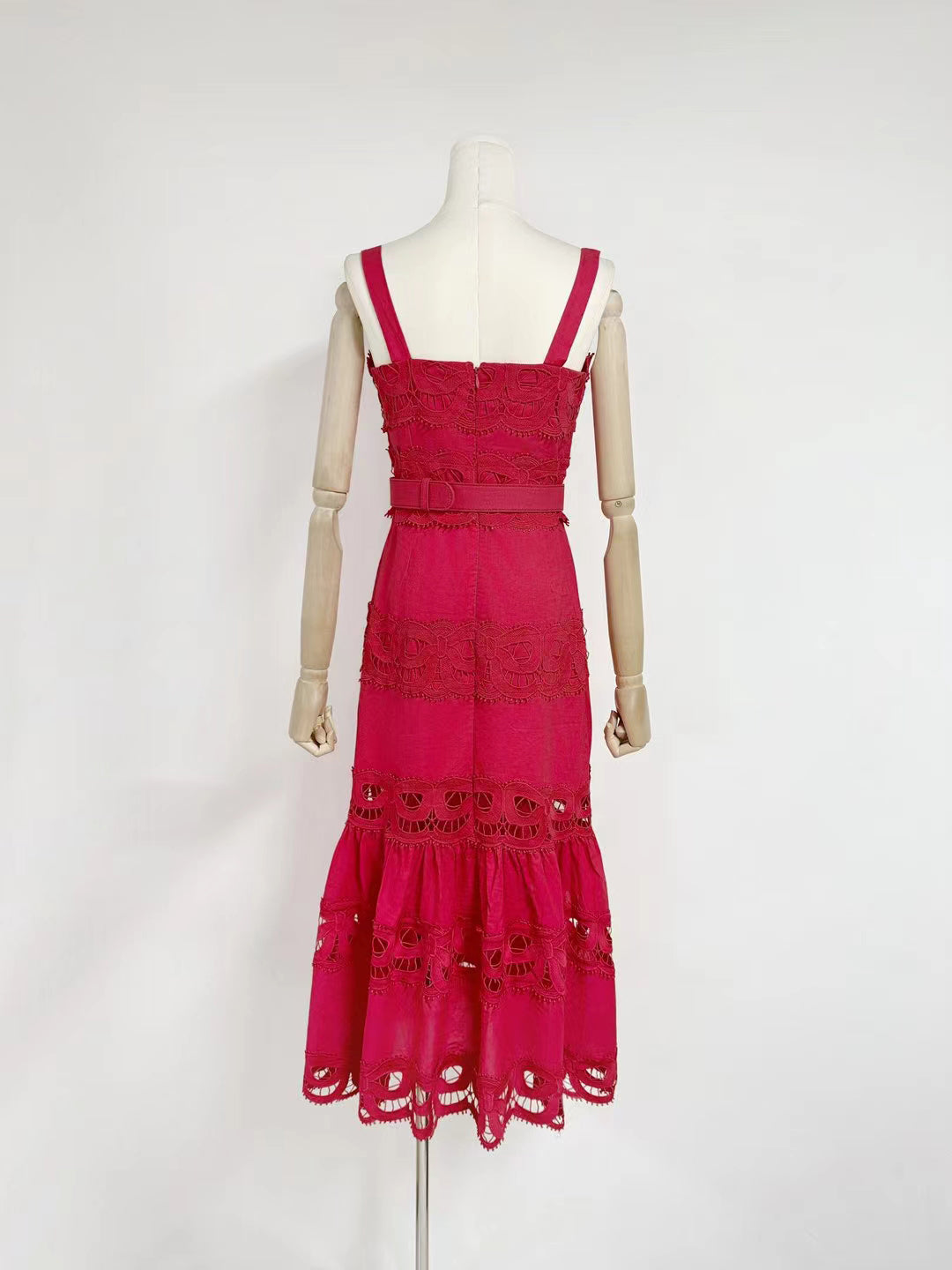 Hollow Out Sleeveless Long Dress