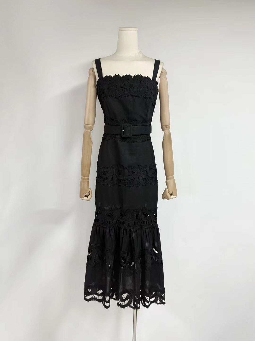 Hollow Out Sleeveless Long Dress