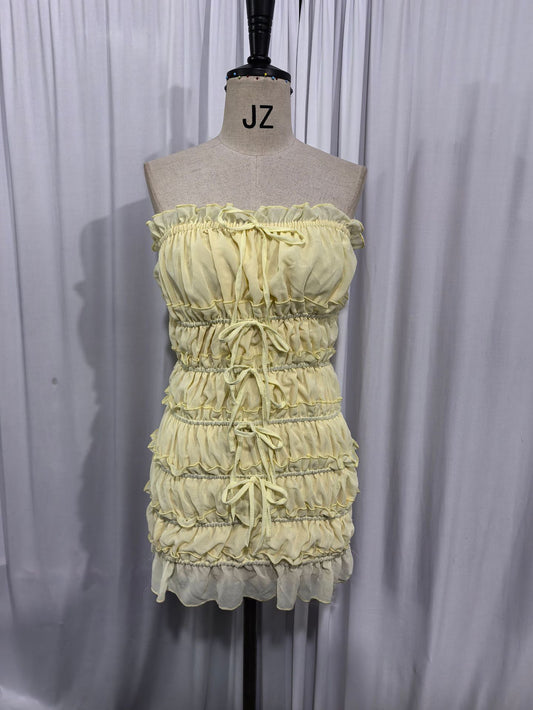 Off Shoulder Ruched Short Dress - SISPELL
