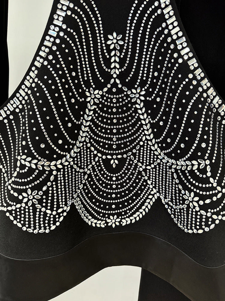 Hollow Out Patchwork Diamonds Two Piece Set