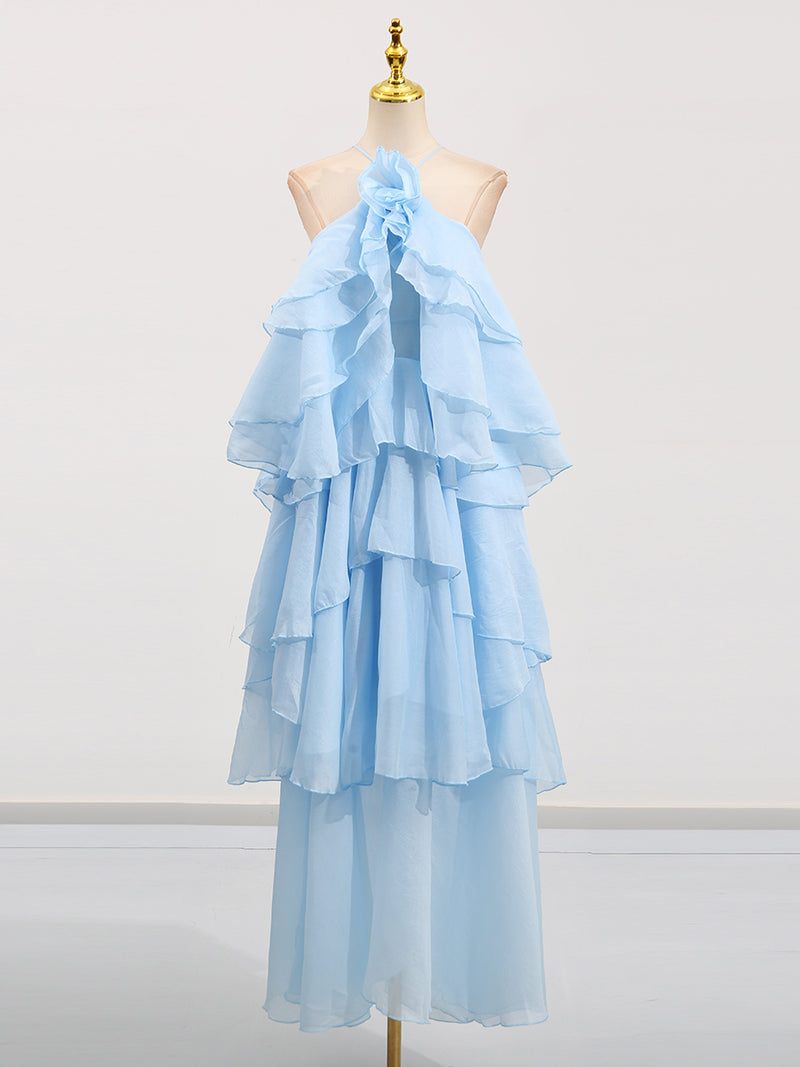 Irregular Solid Off Shoulder Long Dress