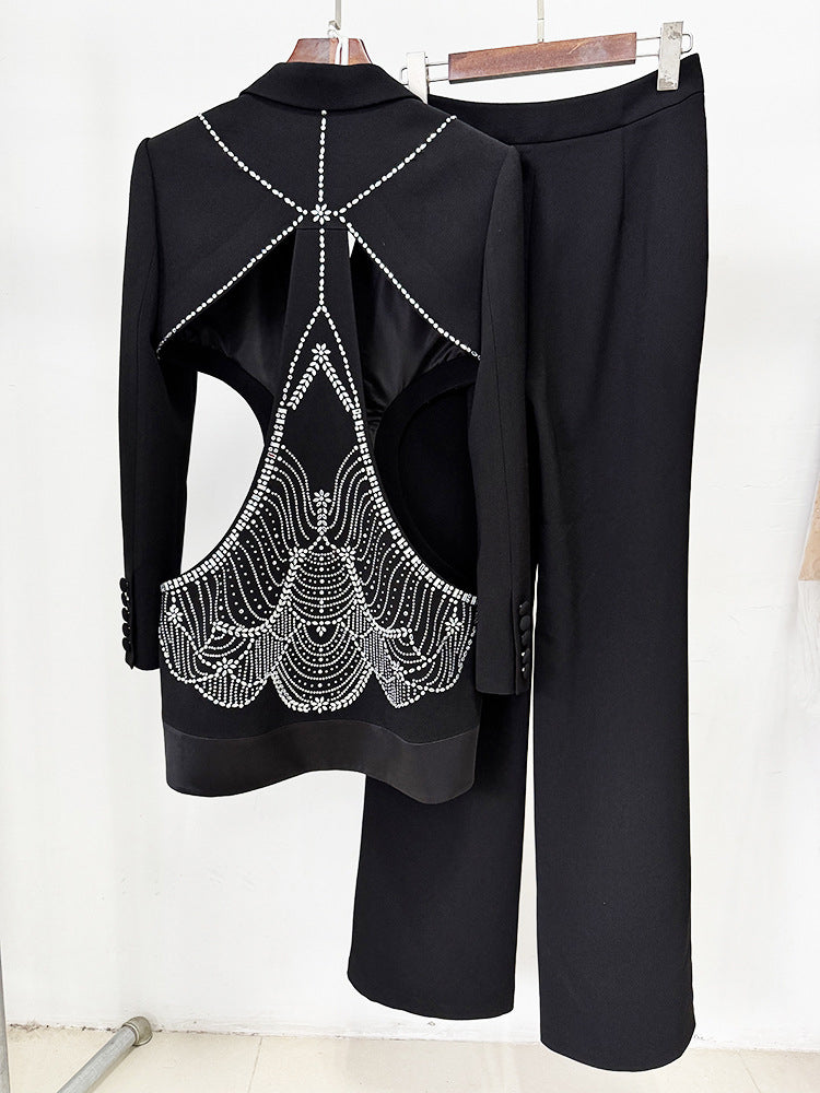 Hollow Out Patchwork Diamonds Two Piece Set