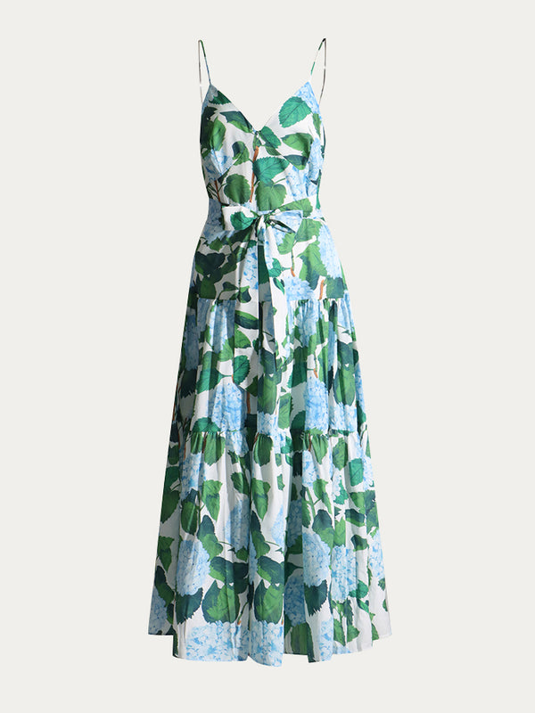 Flower Printed Suspended Dress