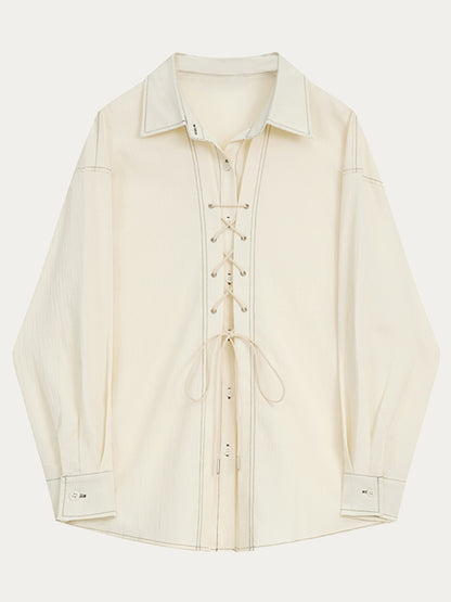 Cross Tie Long Sleeved Shirt
