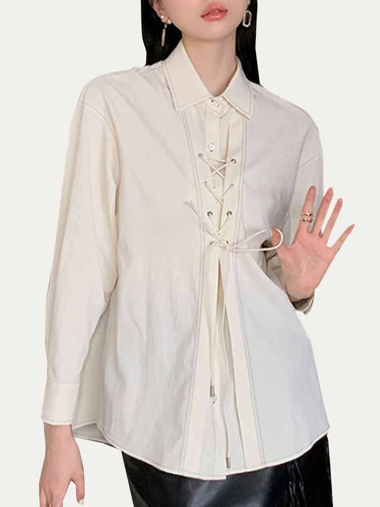 Cross Tie Long Sleeved Shirt