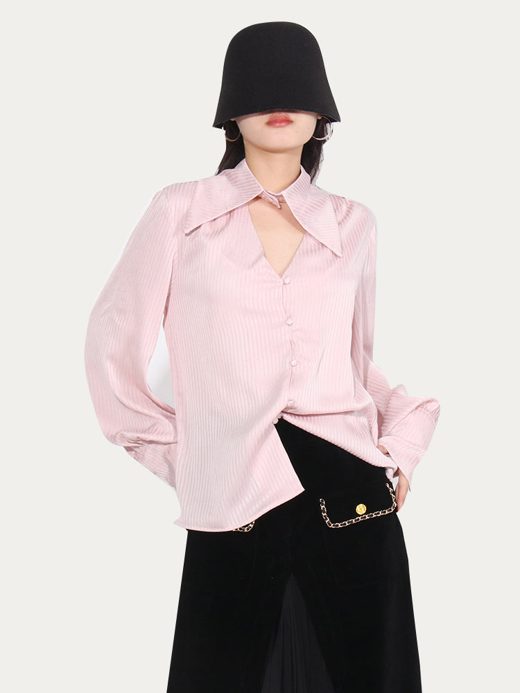 Casual Loose Fitting Long Sleeved Shirt