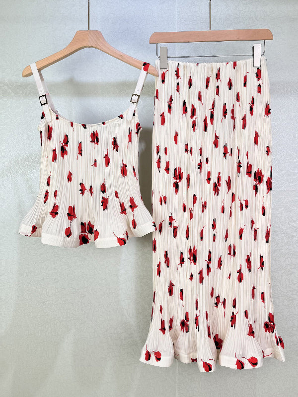 Casual Print Two Piece Set