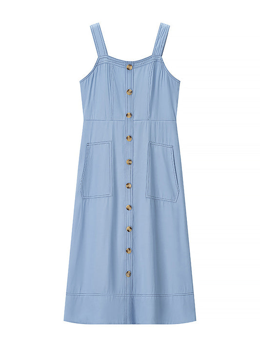 Elegant Solid Ruffles Long Dress