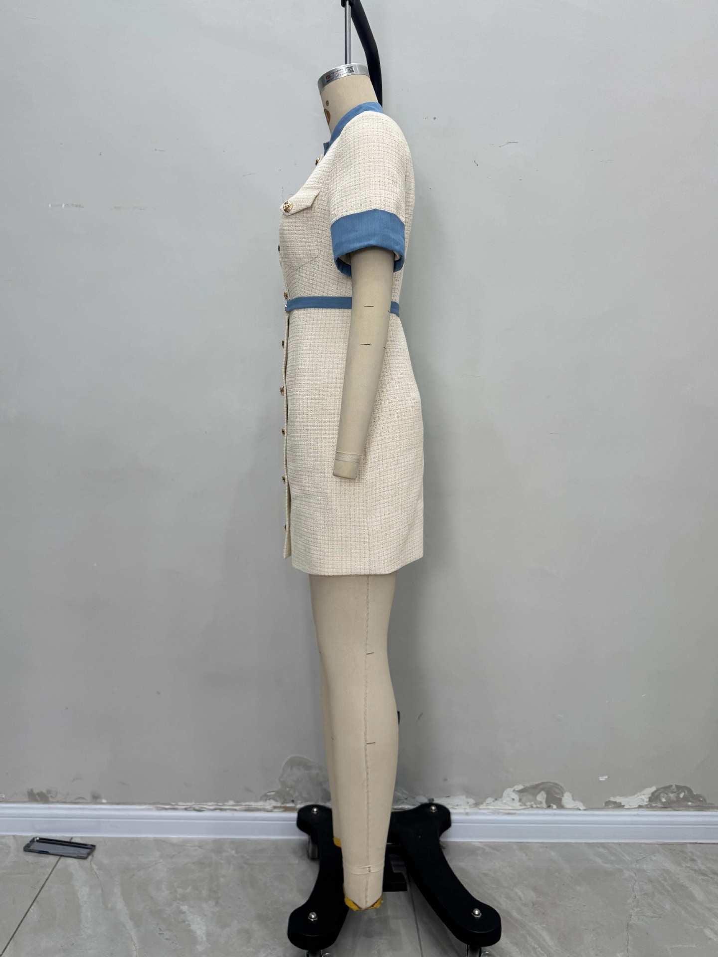 Elegant Hit Color Short Dress