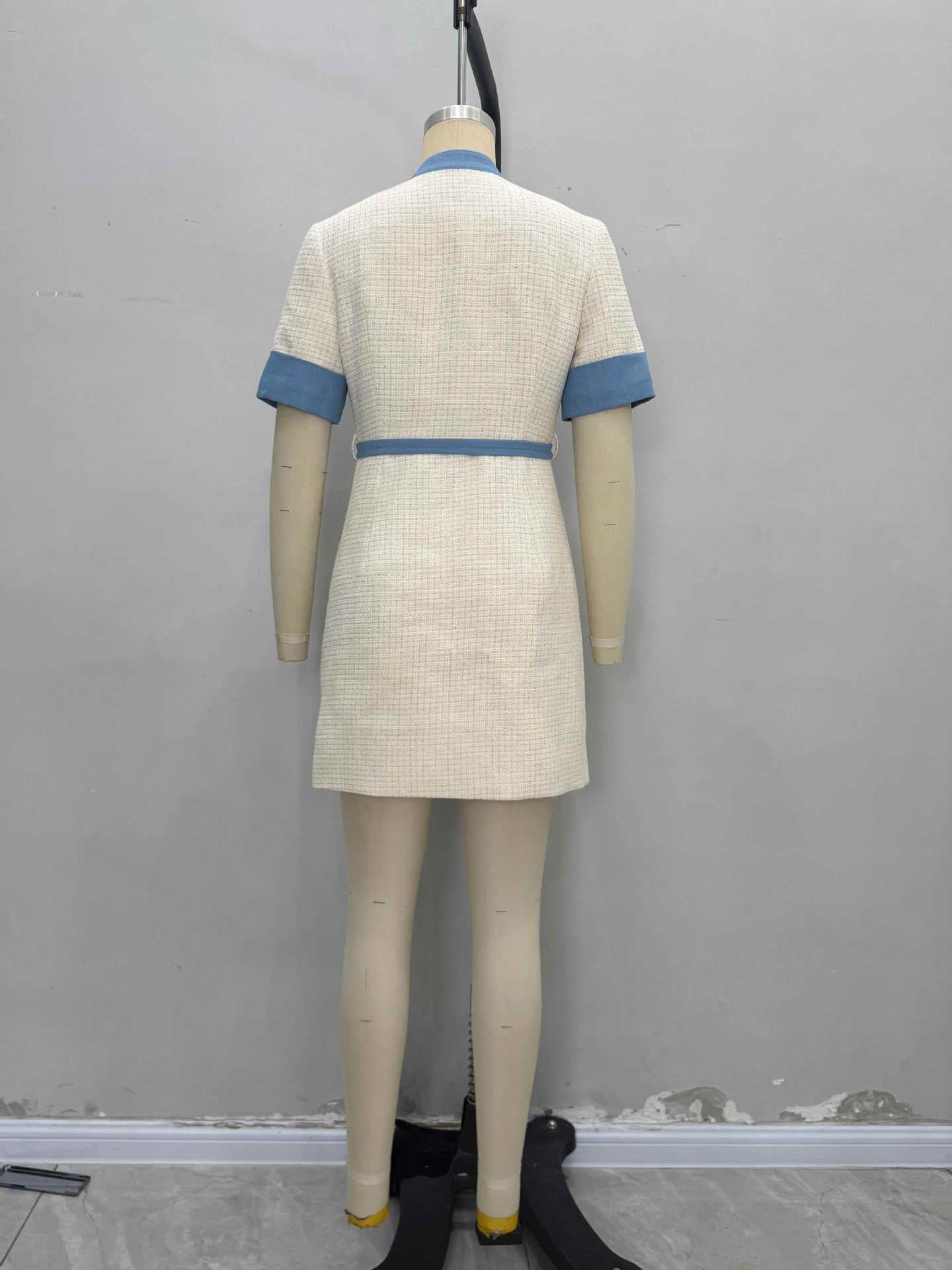 Elegant Hit Color Short Dress