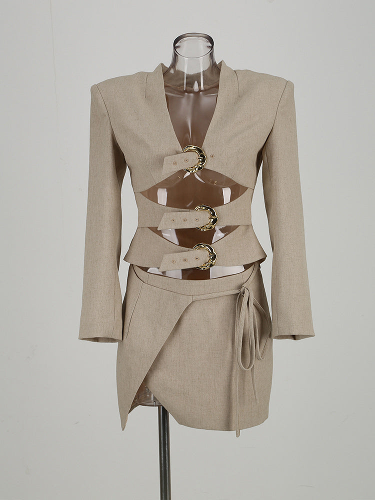 Sexy Hollow Out Two Piece Set