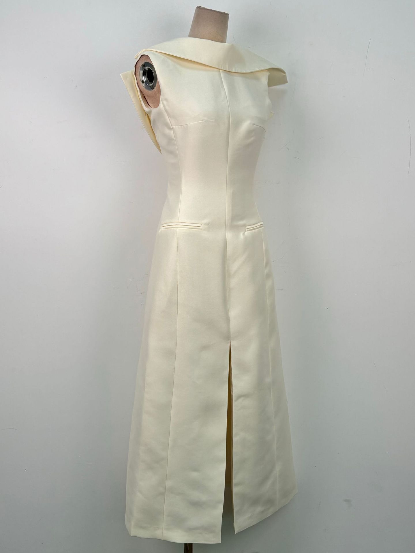 Solid Sleeveless Side Split Long Dress