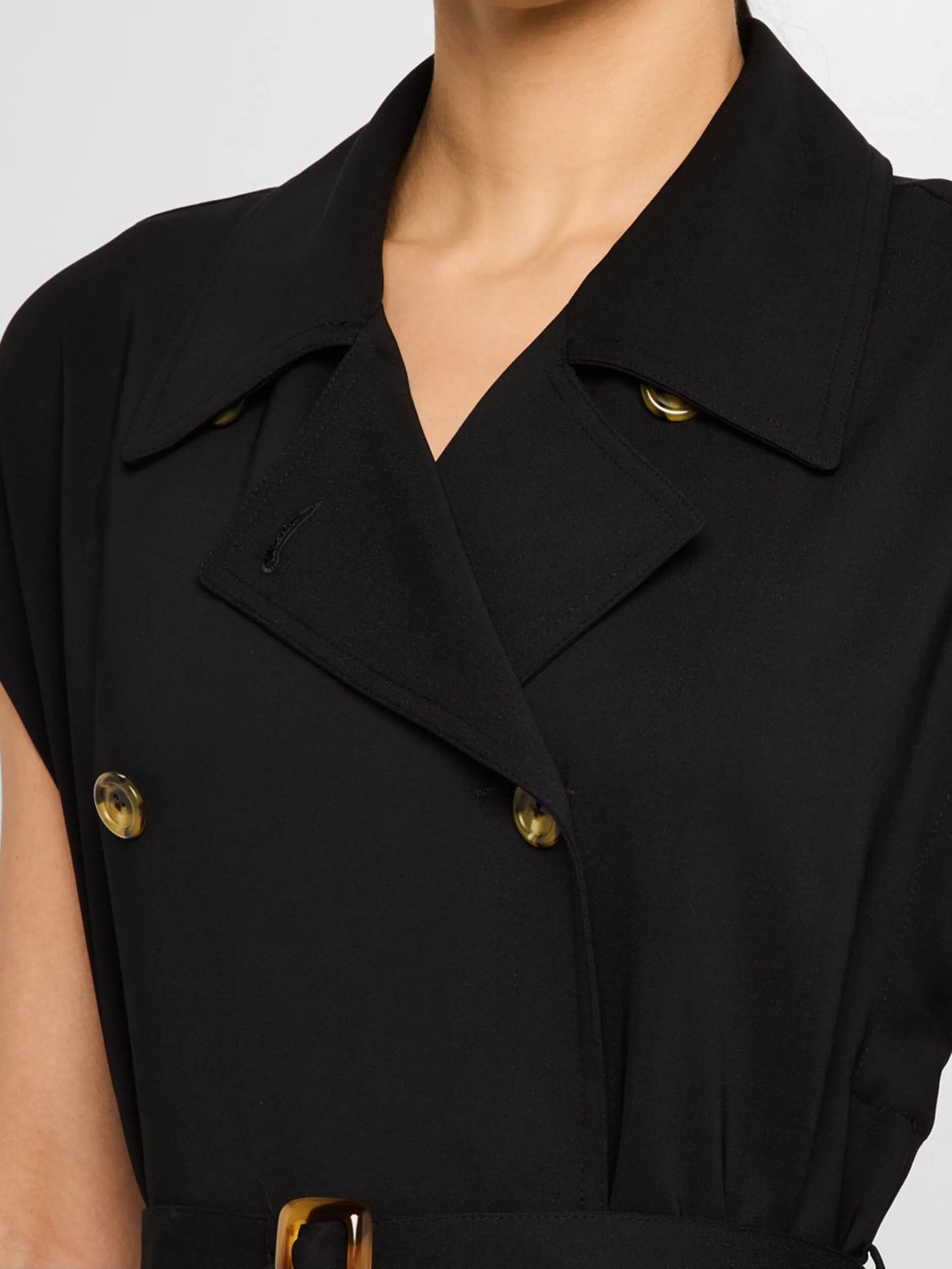 Elegant Solid Sleeveless Jacket