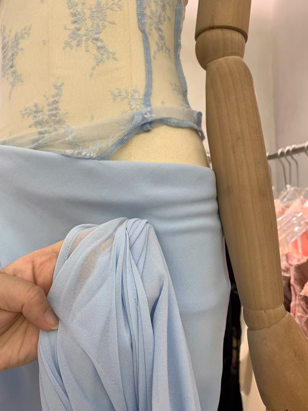 Sexy Mesh Patchwork Strap Long Dress
