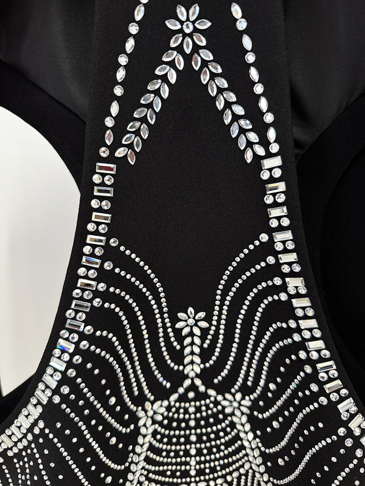 Hollow Out Patchwork Diamonds Two Piece Set