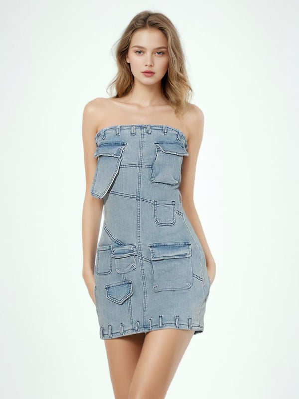 Streetwear Vintage Denim Dresses