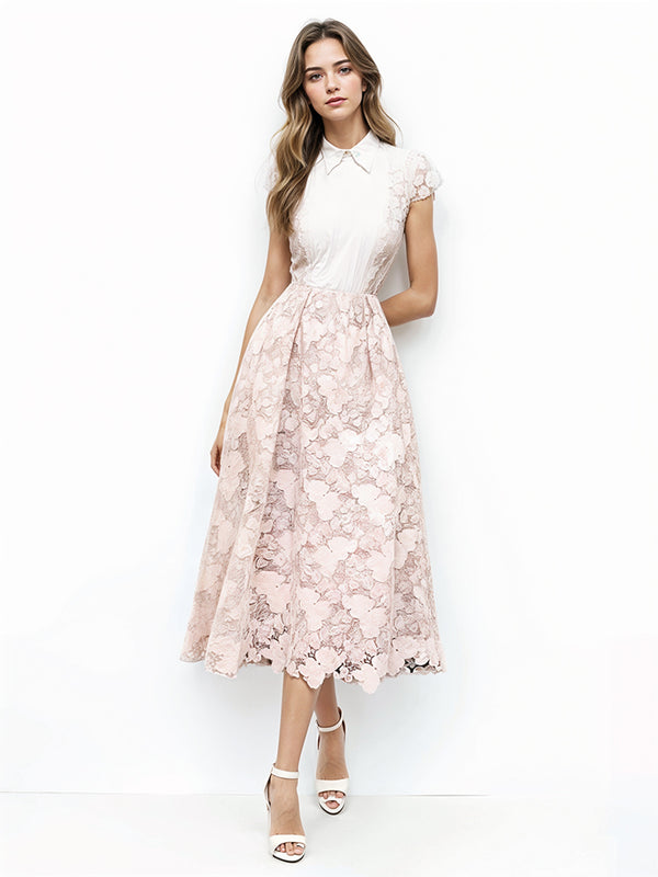 Elegant Temperament Lace Dress