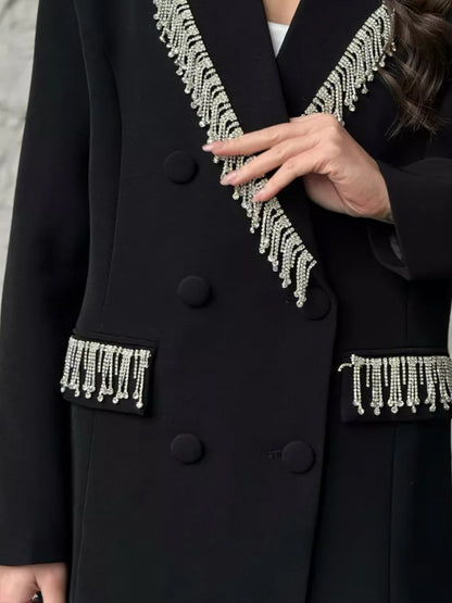 Patchwork Diamonds V-neck Jacket