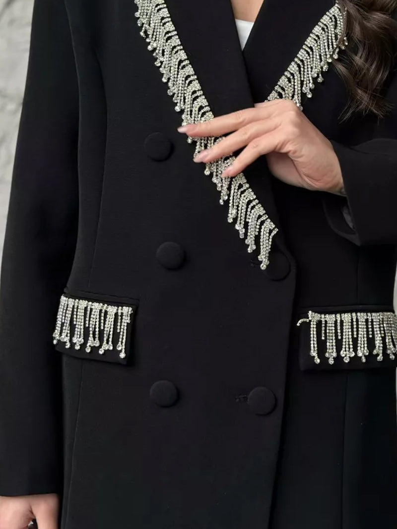 Patchwork Diamonds V-neck Jacket
