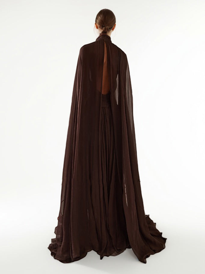 Solid Sexy Backless Formal Long Dress