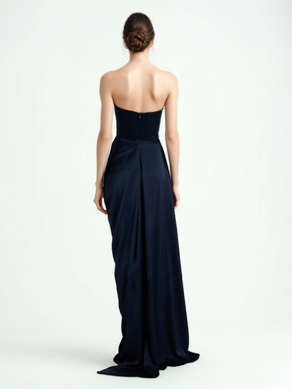 Off Shoulder Backless Formal Long Dress