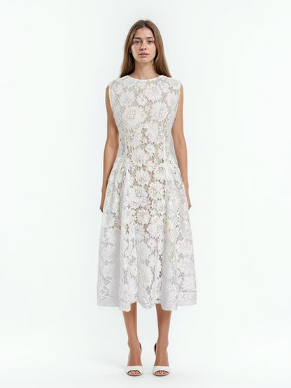 Temperament Sleeveless Midi Dress