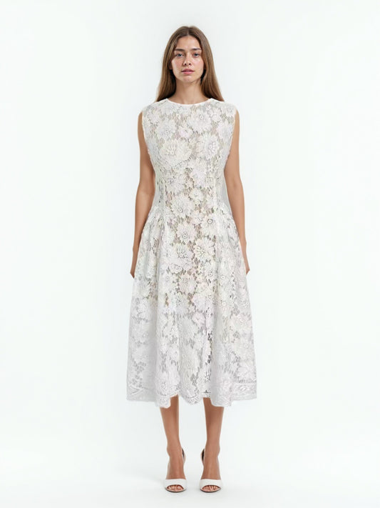 Temperament Sleeveless Midi Dress