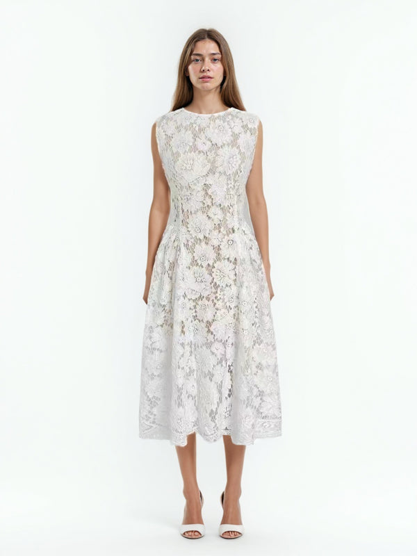 Temperament Sleeveless Midi Dress