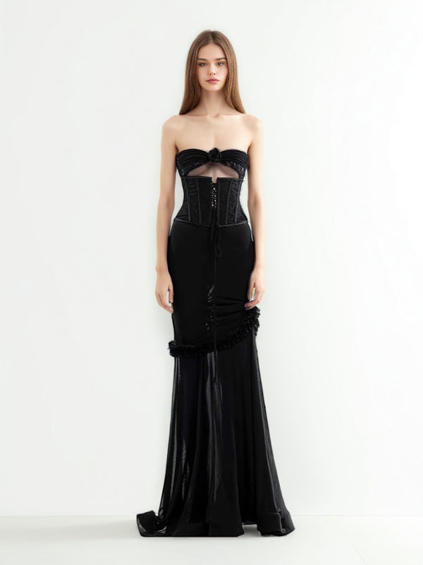 Sexy Off Shoulder Hollow Out Long Dress