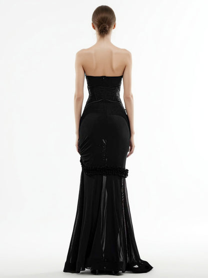 Sexy Off Shoulder Hollow Out Long Dress