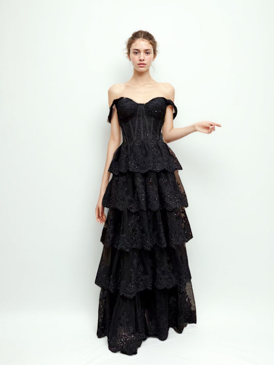 Elegant Mesh Sleeveless Long Dress