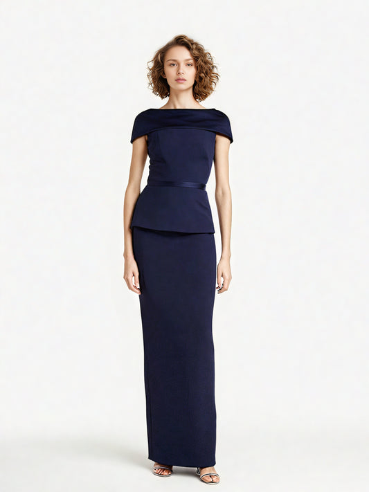 Temperament Elegant Solid Long Dress