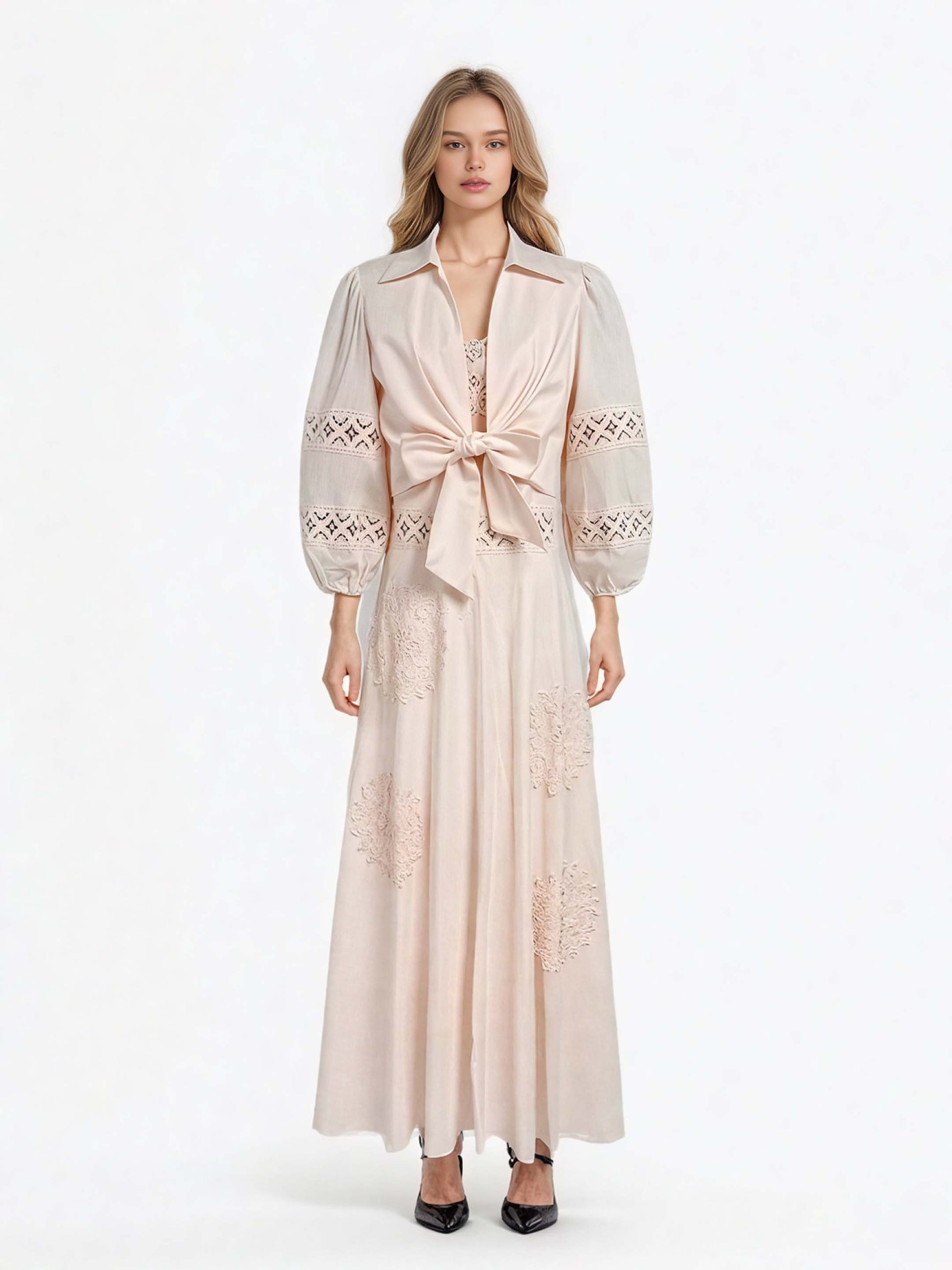 Temperament Patchwork Two Piece Set