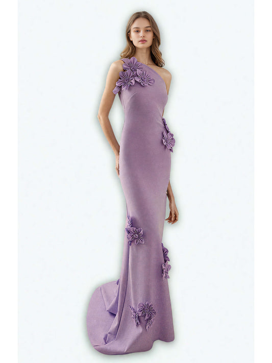 Elegant Solid Patchwork Long Dress
