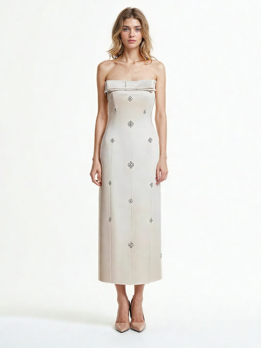 Solid Off Shoulder Long Dress