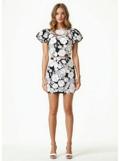 Patchwork Flower Two Piece Set