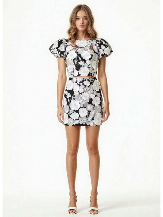 Patchwork Flower Two Piece Set