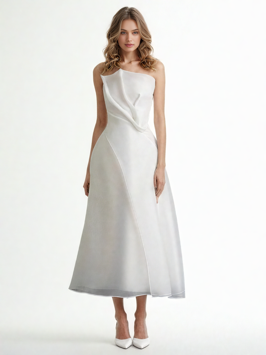 Mesh Off Shoulder Long Dress