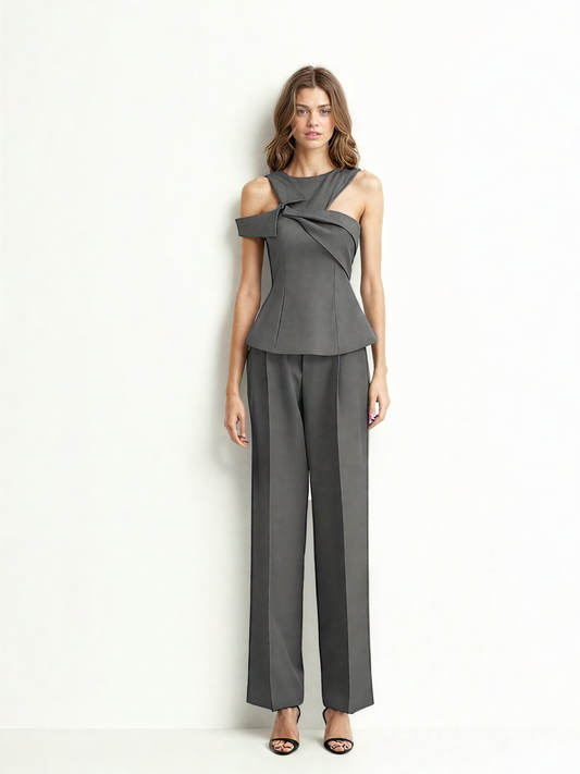 Chic Solid Two Piece Set