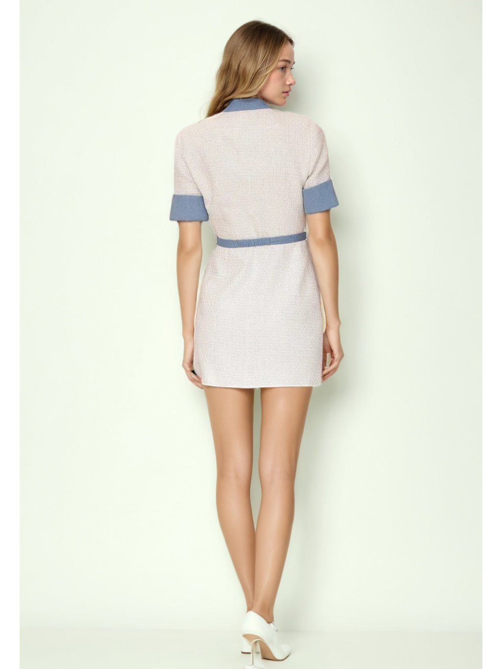 Elegant Hit Color Short Dress