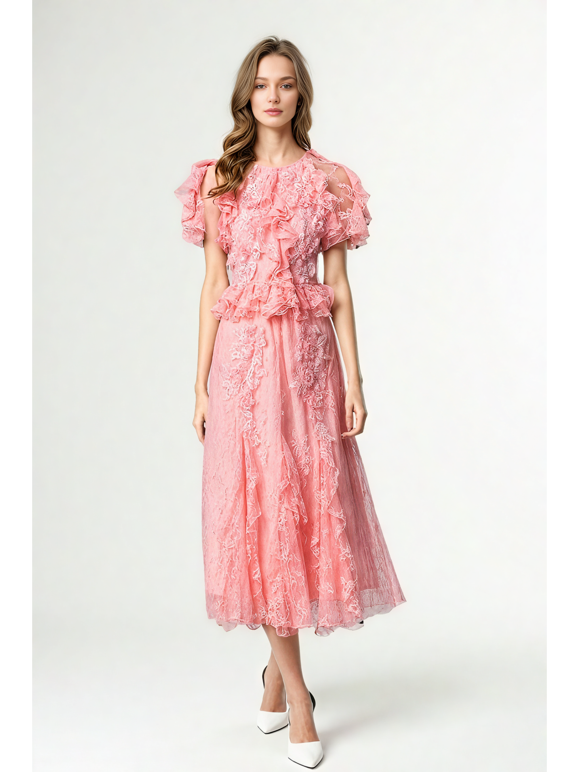 Solid Patchwork Sequins Long Dress