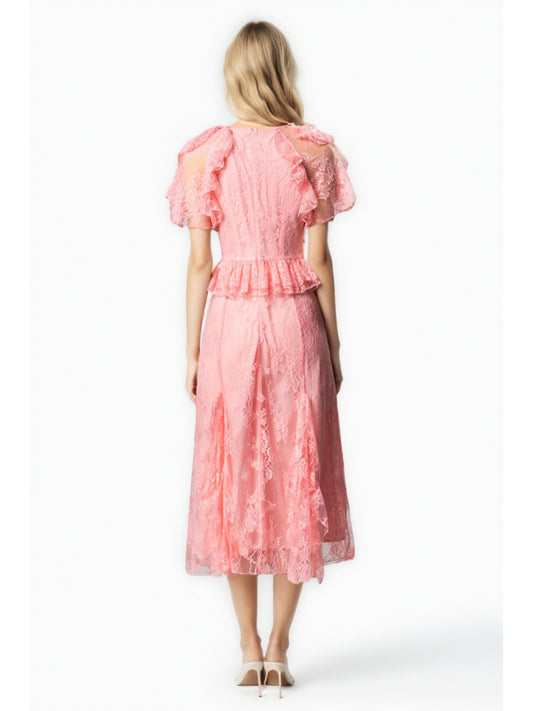 Solid Patchwork Sequins Long Dress