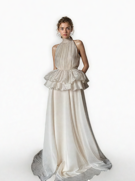 Off Shoulder Sleeveless Long Dress