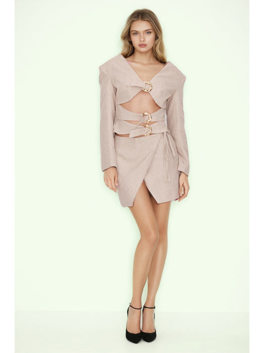 Sexy Hollow Out Two Piece Set